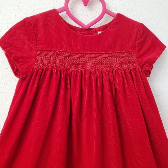 Polo Ralph Lauren Baby Girls Fine Wale Smocked Corduroy Dress - Picture 8 of 10